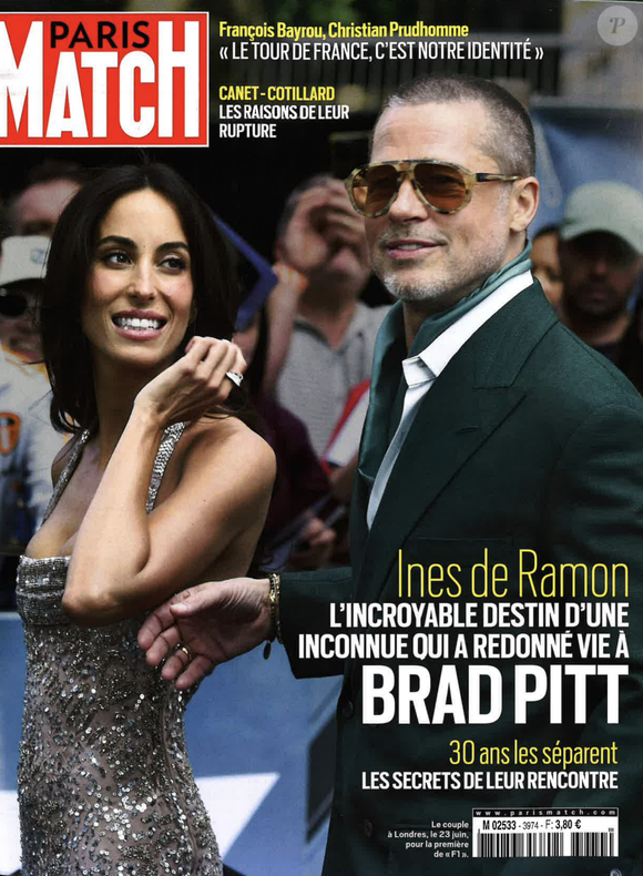 Capture d'écran de la couverture de "Paris Match"