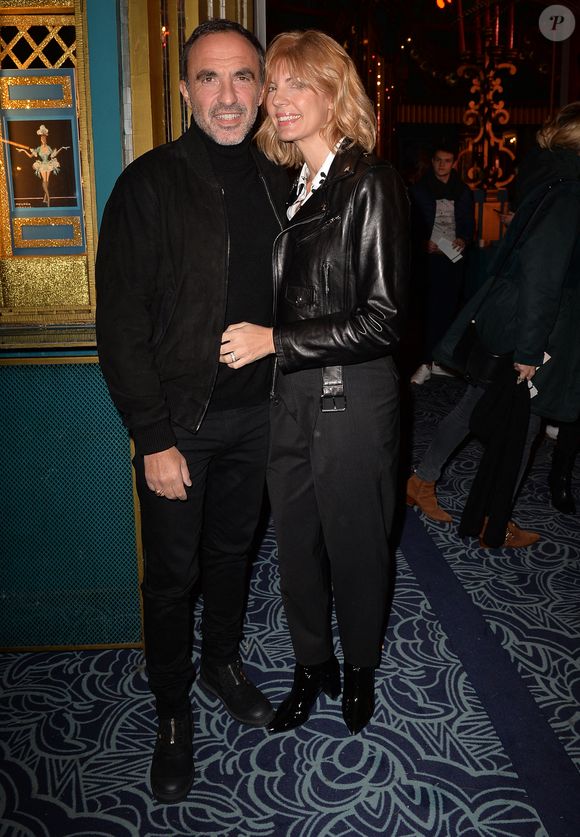 Nikos Aliagas et sa femme Tina Grigoriou à la générale de presse du spectacle musicale "Les Souliers Rouges" aux Folies Bergères à Paris, France, le 4 février 2020. © Veeren/Bestimage