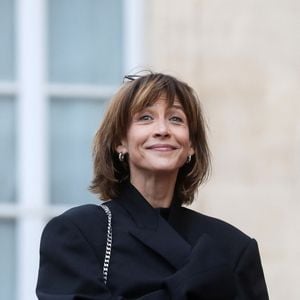 L'actrice Sophie Marceau - Arrivée des invités au dîner d'Etat en l'honneur du président chinois Xi Jinping et de sa femme la Première Dame Peng Liyuan au palais présidentiel de l'Elysée à Paris © Stéphane Lemouton / Bestimage