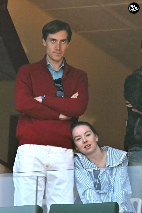 La princesse Alexandra de Hanovre et son fiancé Ben-Sylvester Strautmann durant la sixième journée du Rolex Monte-Carlo Masters au Monte-Carlo Country Club de Monaco, à Roquebrune-Cap-Martin, le 10 avril 2026. Ils ont assisté à la victoire du monégasque Valentin Vacherot qui a battu Alex De Minaur en 3 sets (6-4, 3-6, 6-3). © Bruno Bebert / Bestimage