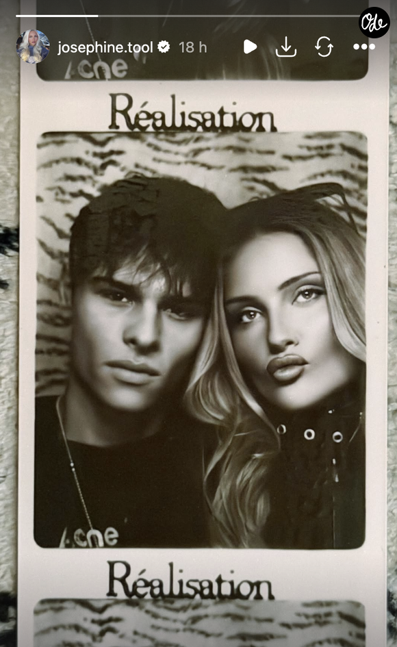 Story Joséphine, compagne de Cameron Smet, sur Instagram Octobre 2026 @Instagram