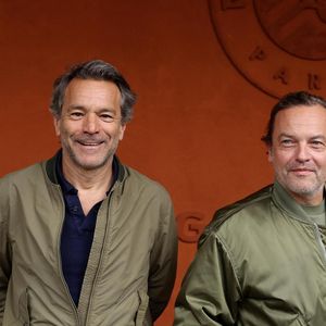 Frédéric Jardin et Patrick Mille au village lors des Internationaux de France de Tennis de Roland Garros 2025, à Paris, France, le 4 Juin 2025. © Jacovides-Moreau/Bestimage