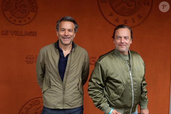 Frédéric Jardin et Patrick Mille au village lors des Internationaux de France de Tennis de Roland Garros 2025, à Paris, France, le 4 Juin 2025. © Jacovides-Moreau/Bestimage