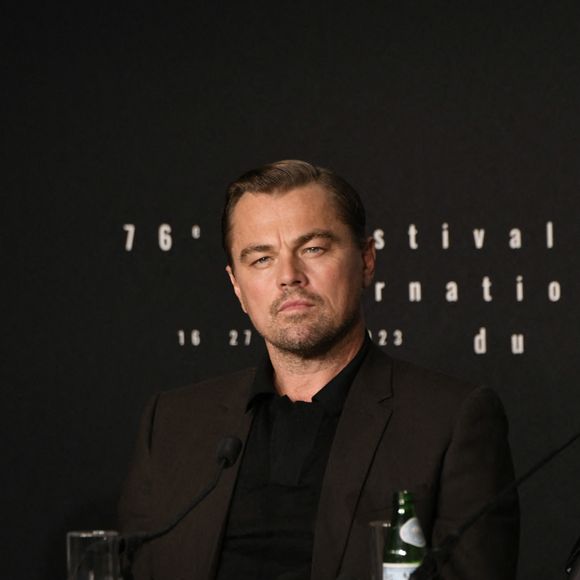 Leonardo Dicaprio à la conférence de presse du film Killers Of The Flower Moon" lors du 76ème Festival International du Film de Cannes le 21 mai 2023. © Pool / Bestimage