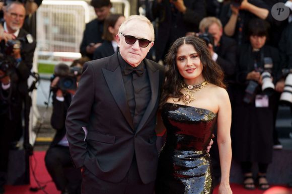 Le 18 mai 2024, à Cannes : Francois-Henri Pinault et Salma Hayek © Norbert Scanella / Panoramic / Bestimage