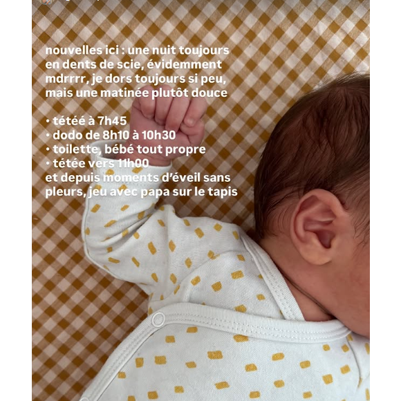 Agathe Auproux partage une photo de son fils sur Instagram