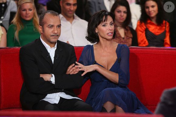 Pascal Légitimus et Mathilda May lors de l'enregistrement de Vivement Dimanche le 30 janvier 2008 à Paris, France. Photo Max Colin/ABACAPRESS.COM