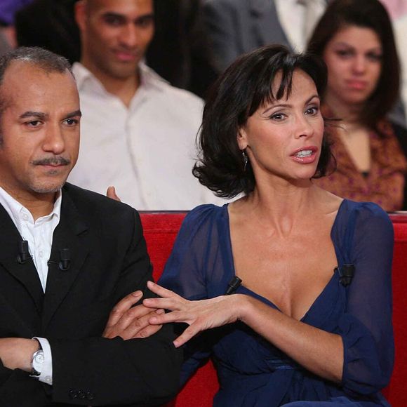 Pascal Légitimus et Mathilda May lors de l'enregistrement de Vivement Dimanche le 30 janvier 2008 à Paris, France. Photo Max Colin/ABACAPRESS.COM