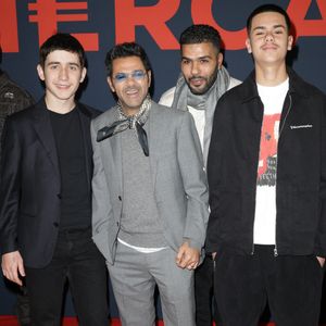 Milo Machado-Graner, Jamel Debbouze, Rashid Debbouze et Léon Debbouze - Première du film "Mercato" au cinéma "Le Grand Rex" à Paris, le 17 février 2025.
© Guirec Coadic/Bestimage