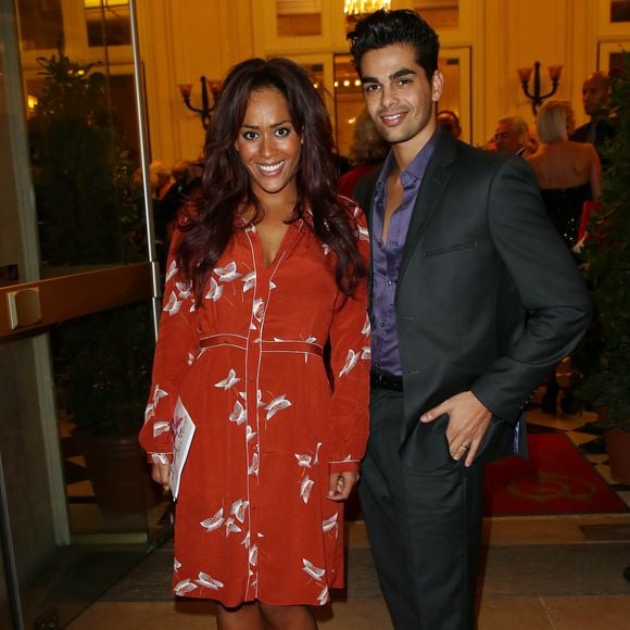 Amel Bent Christophe Licata son partenaire dans danse avec les stars - 27eme Gala de l'aide a l'enfant refugie a Paris le 24 Septembre 2012