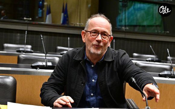 Thomas Legrand est auditionné par la commission d'enquête sur l'audiovisuel public à l'Assemblée nationale à Paris, France, le 18 décembre 2025. © Christian Liewig/Bestimage