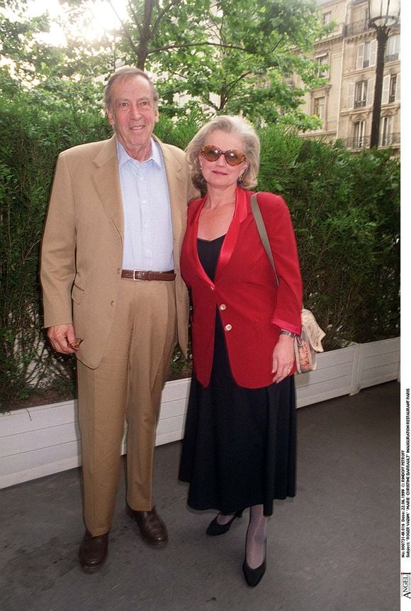 "Roger Vadim" "Marie-Christine Barrault" inauguration restaurant Paris "plein pied". Bertrand Rindoff Petroff / Bestimage