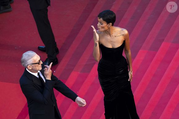Vincent Cassel et sa compagne Narah Baptista - Montée des marches du film " Histoires parallèles " lors du 79ème Festival International du Film de Cannes, le 14 mai 2026. © Camilla Canalini / Bestimage