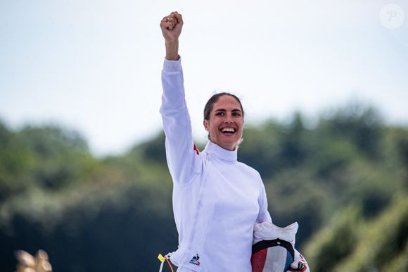Elodie Clouvel (FRA) - Pentathlon Moderne - Modern Pentathlon, Épreuve féminine de pentathlon moderne, Finale des Jeux Olympiques Paris 2024 © Baptiste Autissier / Panoramic / Bestimage