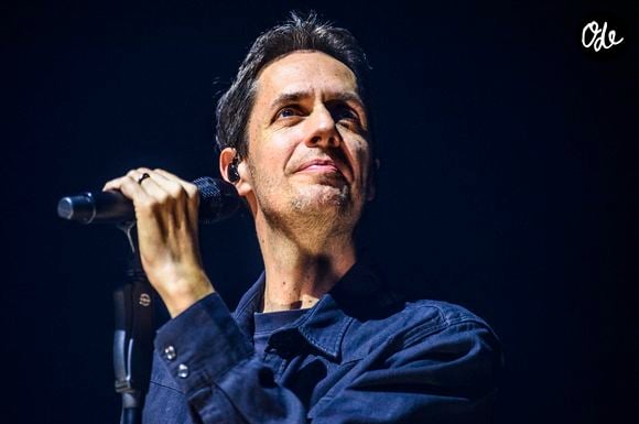 Le slameur Grand Corps Malade en concert au Forest National à Forest, en Belgique, le 14 janvier 2024 - Photo : Quinet JM/Belpress/ANDBZ/ABACAPRESS.COM