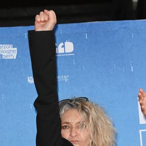 Corinne Masiero - Photocall de la clôture du Festival du Film de Demain (FFD) au ciné Lumière à Vierzon le 5 juin 2022.
© Coadic Guirec / Bestimage