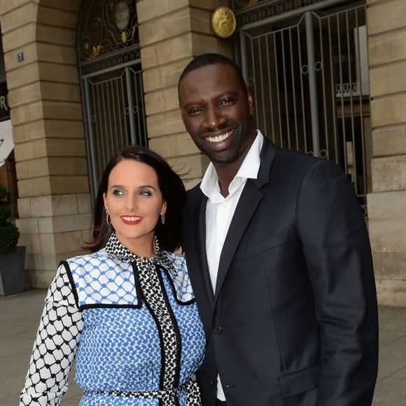 Omar Sy (ambassadeur de la marque) et sa femme Hélène - Inauguration de la boutique Audemars Piguet, 15 rue Royale, et présentation de la nouvelle collection Royal Oak Yellow Gold, à Paris, le 26 mai 2016. © Rachid Bellak/Bestimage