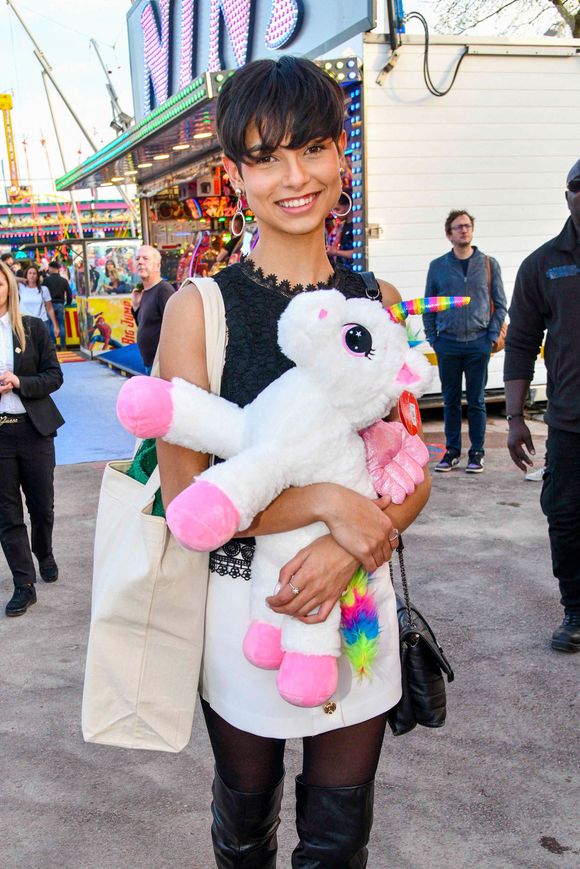 Eve Gilles, Miss France 2024 - Ouverture de la Foire du Trone 2025, à Paris, France, le 04 avril 2025. Photo par Thomas Floyd/ShootPix/ABACAPRESS.COM