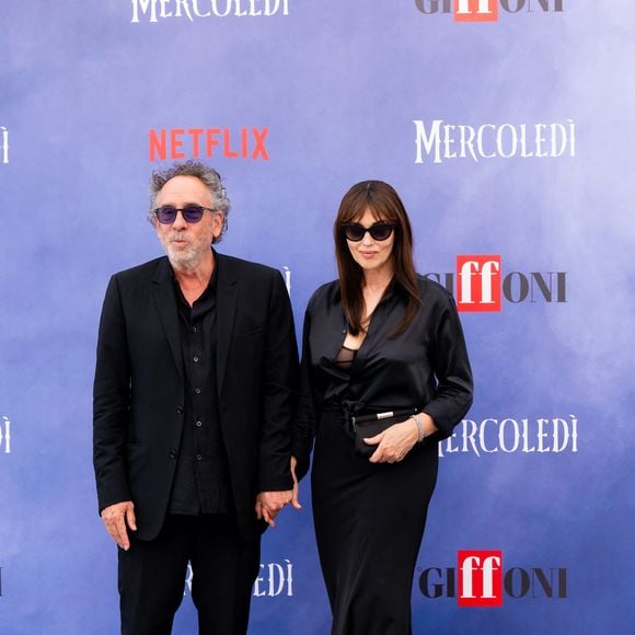 Monica Bellucci et son ancien compagnon Tim Burton lors du 55e Giffoni Film Festival le 25 juillet 2025.
© Francesco Luciano/ZUMA Press Wire/Bestimage