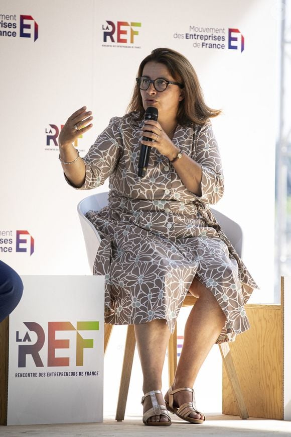 Cécile Duflot, directrice générale d’Oxfam France , - 2ème journée de la Rencontre avec les entrepreneurs à l'hippodrome de Paris Longchamp, le 27 août 2024. 
© Elyxandro Cegarra / Panoramic / Bestimage