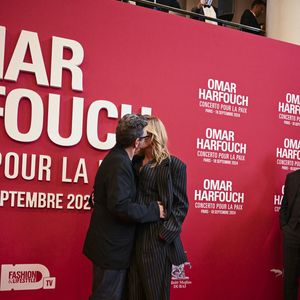 Marc Lavoine et sa compagne Adriana Karembeu au photocall du "concerto pour la paix" de Omar Harfouch au Théâtre des Champs-Elysées à Paris le 18 septembre 2024.

© Perusseau / Tribeca / Bestimage