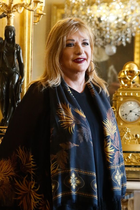 Exclusif - Catherine Jacob - Cérémonie de remise des insignes de Commandeur des Arts et des Lettres à Catherine Jacob au Ministère de la Culture à Paris le 5 septembre 2023. Actrice populaire, Catherine Jacob fut élevée au grade de commandeure de l’ordre des Arts et Lettres en 2019 par le ministre Franck Riester. © Christophe Clovis / Bestimage