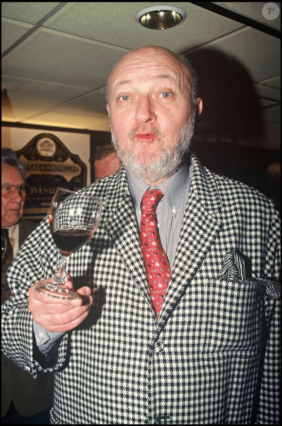 Jean Pierre Coffe au "Club des vignerons" en 1992 à Paris.