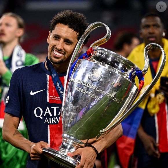 Marquinhos - Le PSG remporte la Ligue Des Champions 2025, pour la première fois de son histoire, face à l'Inter Milan (5-0) à l'Allianz Arena de Munich, le 31 mai 2025.Image Sport/PsnewZ/Bestimage