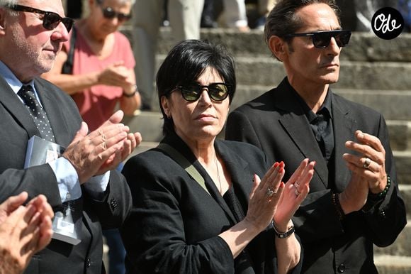 Liane Foly - Obsèques de la chanteuse et pianiste française Marie-Paule Belle, en l'église Saint-Roch à Paris le 3 aout 2026. © Agence / Bestimage