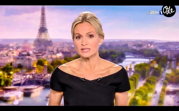 Audrey Crespo-Mara a fait son retour ce soir (25/07/2025) au JT de 20h de TF1 une semaine après les obsèques de son mari Thierry Ardisson.
© Capture TV via Bestimage