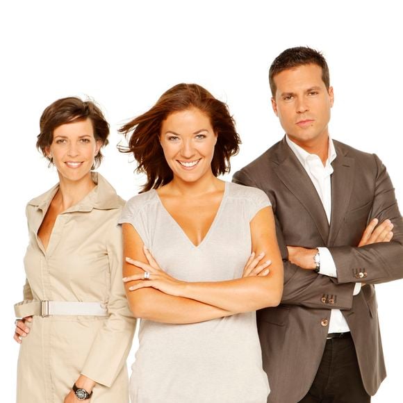 Claire Barsacq, Nathalie Renoux, David Jacquot en 2009. Crédit Bestimage