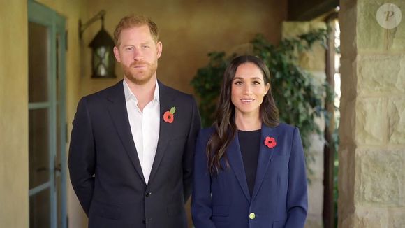 Message vidéo du prince Harry et de Meghan Markle (Le prince Harry, duc de Sussex et Meghan Markle, duchesse de Sussex) lors de la première Conférence ministérielle mondiale sur la violence à l'encontre des enfants en Colombie. 2024. (Backgrid UK/ Bestimage).