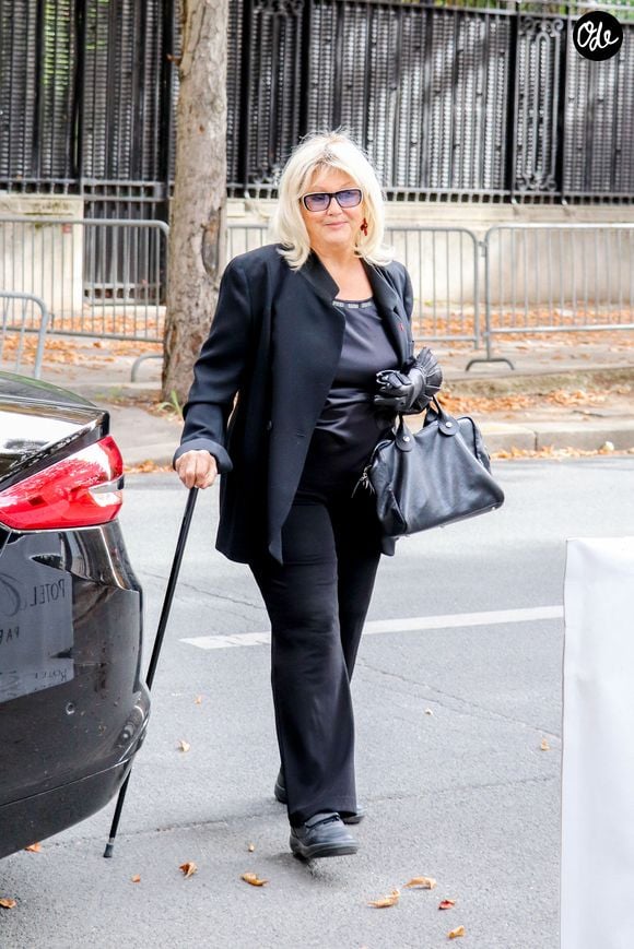 Mylène Demongeot arrive à l'enregistrement de l'émission "Vivement Dimanche Prochain" au studio Gabriel à Paris, France, le 11 septembre 2019. AGENCE / BESTIMAGE