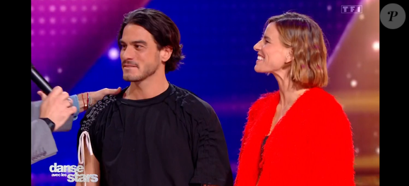 Fauve Hautot et son compagnon Romain Guillermic dans "Danse avec les stars" sur TF1 le 3 avril 2026.