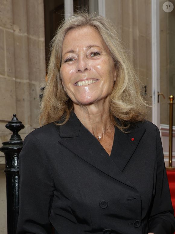 Claire Chazal lors de la cérémonie de remise des insignes de chevalier dans l'ordre des arts et des lettres à S.Pamart et G.Héritier à l'Hôtel Alfred Sommier à Paris le 29 mai 2025.

© Coadic Guirec / Bestimage