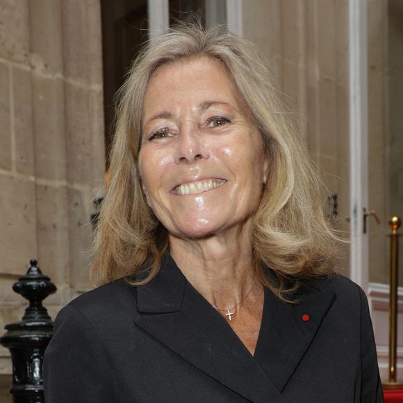 Claire Chazal lors de la cérémonie de remise des insignes de chevalier dans l'ordre des arts et des lettres à S.Pamart et G.Héritier à l'Hôtel Alfred Sommier à Paris le 29 mai 2025.

© Coadic Guirec / Bestimage