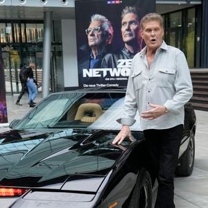 David Hasselhoff lors de la séance photo de la nouvelle série "Ze Network" (RTL+) à Cologne, le 24 octobre 2022.