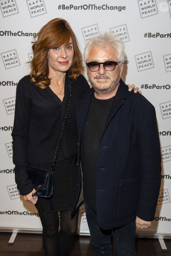 Exclusif - Marc Cerrone et sa femme Jill - Lancement du site de la marque "Safe World Peace" à la Société d'Encouragement pour l'Industrie Nationale à Paris, le 22 octobre 2018.
© Pierre Perusseau/Bestimage