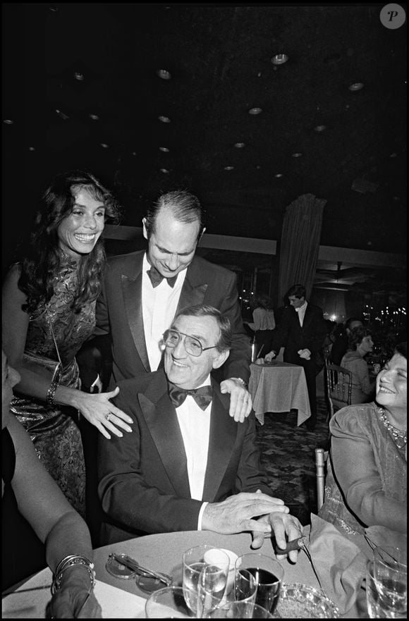Guy Marchand, Béatrice et Lino Ventura à Paris en 1981. ©BERTRAND RINDOFF PETROFF / BESTIMAGE