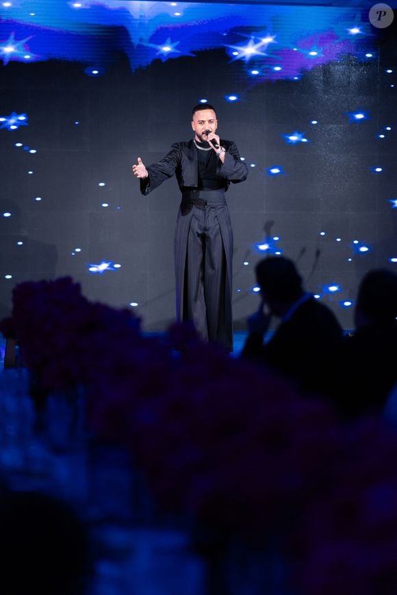 Exclusif - Slimane - Global Gift Gala Paris à l'hôtel Four Seasons George V à Paris le 8 novembre 2025. © Cyril Moreau/Bestimage