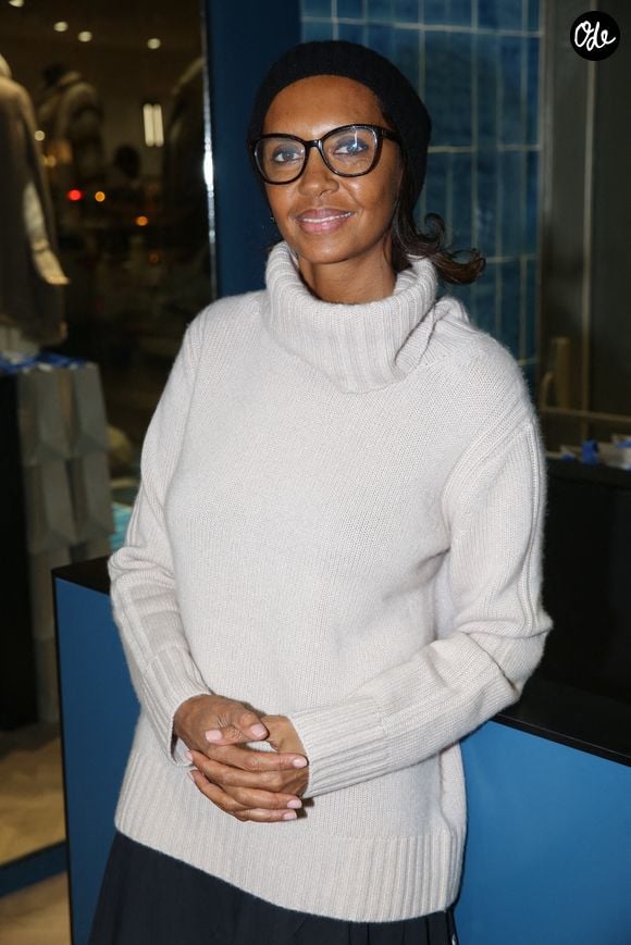 Karine Le Marchand lors de la soirée d'inauguration de la boutique Kujten Victor-Hugo, à Paris, en France, le 27 novembre 2019. Photo de Jérôme Domine/Abaca