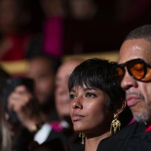 Exclusif - JoeyStarr et sa  compagne Pauline Latchoumanin au "concerto pour la paix" de Omar Harfouch au théâtre des Champs-Elysées le 18 septembre 2024. © Perusseau / Tribeca / Bestimage
