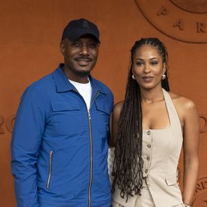 Harry Roselmack et sa nouvelle compagne Jennifer Galap au village lors des Internationaux de France de Tennis de Roland Garros 2025, à Paris, France, le 7 juin 2025. © Cyril Moreau/Bestimage
