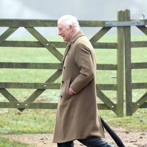 Le roi Charles III assiste à l'office du dimanche matin dirigé par le révérend chanoine Paul Williams à l'église St. Mary Magdalene à Sandringham. PUBLICATIONxNOTxINxUK