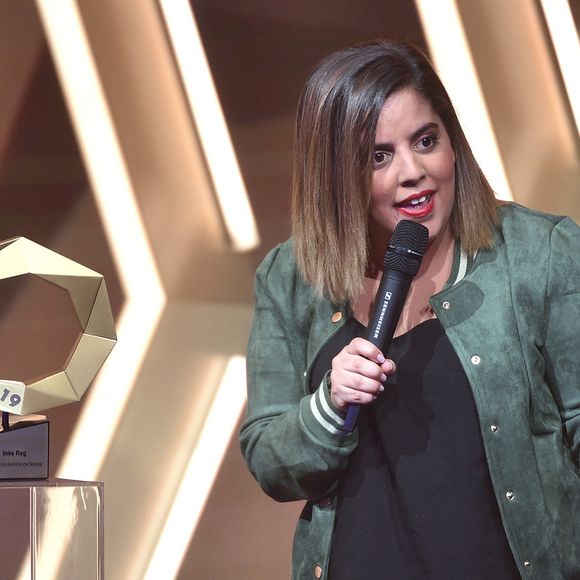 Exclusif - Inès Reg (révélation humour de l’année) lors de la cérémonie de la 1ère édition des "Olympia Awards" (cérémonie récompensant des artistes de la musique et de l’humour, présentée par A. de Caunes) à l'Olympia. Paris, le 11 décembre 2019.
© Gorassini-Tribeca/Bestimage