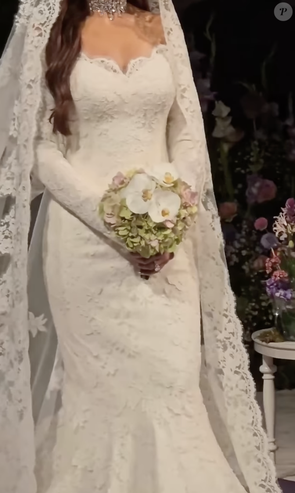 La princesse Nouf porte une robe Dolce & Gabbana pour son mariage avec le prince Nawaf ben Fahad Al Faisal Al Farhan via Instagram @arabianroyalagency
