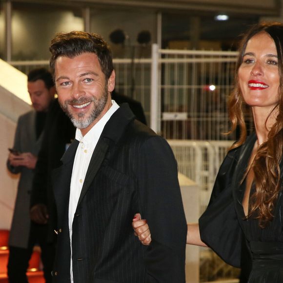 Christophe Maé et sa femme Nadège Sarron - 21ème édition des NRJ Music Awards au Palais des festivals à Cannes le 9 novembre 2019. © Dominique Jacovides/Bestimage