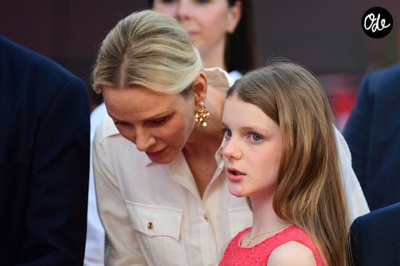 Le prince Albert II de Monaco, la princesse Charlène de Monaco, la princesse Gabriella de Monaco, comtesse de Carladès, et le prince Jacques de Monaco, marquis des Baux, assistent à l’inauguration de l’espace thématique consacré à la Principauté de Monaco à Europa-Park, à Rust, en Allemagne, le 29 juin 2026. © Dana Press/Bestimage