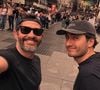 Gambas, turbot, côte de bœuf, anchois... Tout pour se régaler. 
En légende d'un cliché complice en plein cœur de Manhattan, l'ancien défenseur des Bleus n'a pas caché son émotion : "9 ans maintenant que tu traces ton chemin dans cette ville avec réussite, passion et ténacité. Fier." Instagram