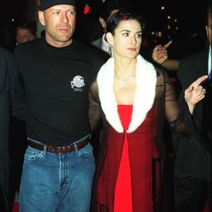 Demi Moore et Bruce Willis au Festival de Cannes, France, le 9 mai 1997. Photo by Picture Alliance/DPA/ABACAPRESS.COM